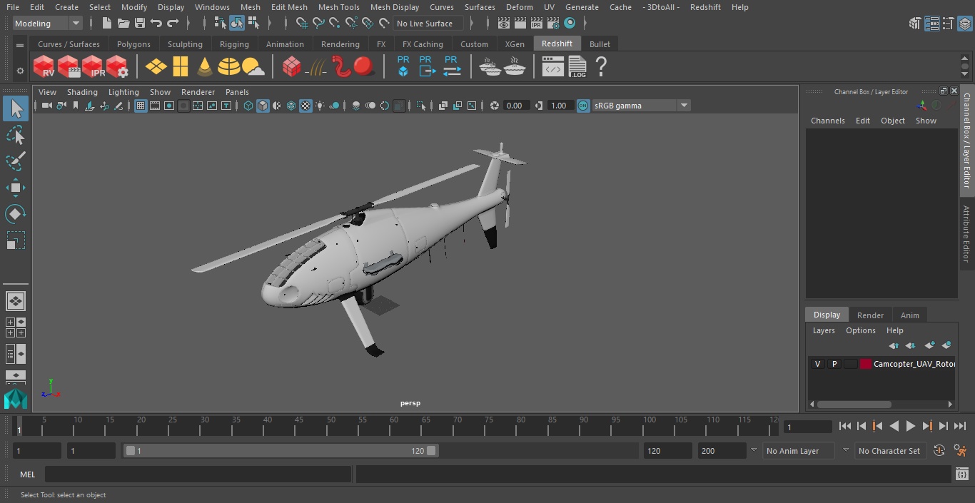 Camcopter UAV Rotorcraft 3D model