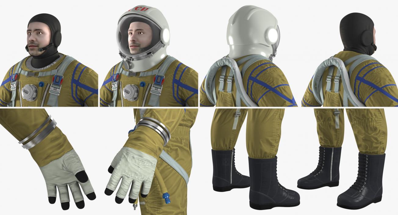 3D model Rigged Astronauts Collection 5