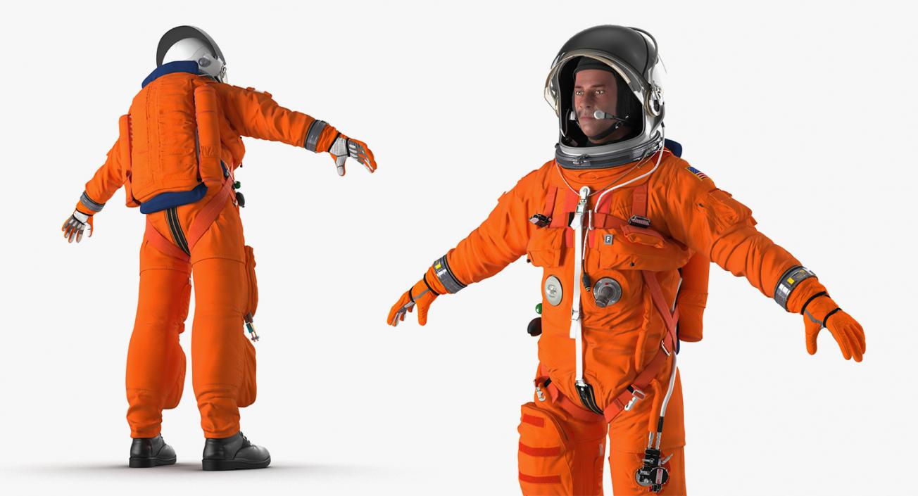 3D model Rigged Astronauts Collection 5