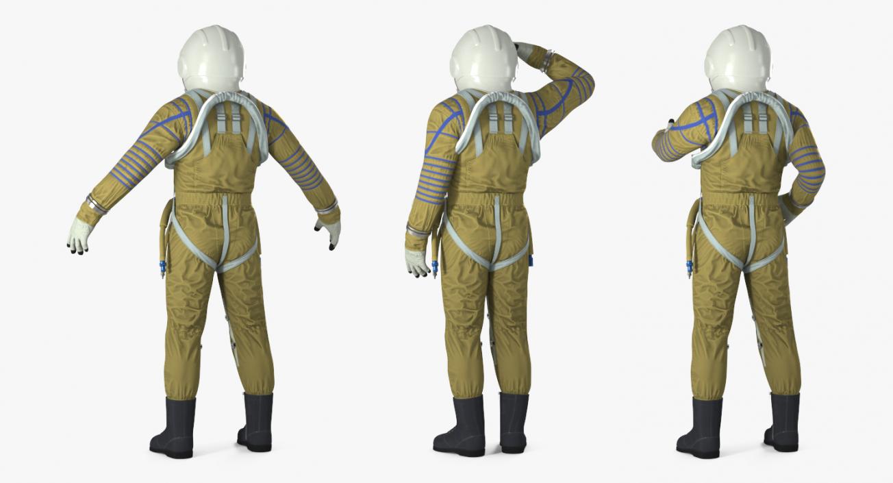 3D model Rigged Astronauts Collection 5