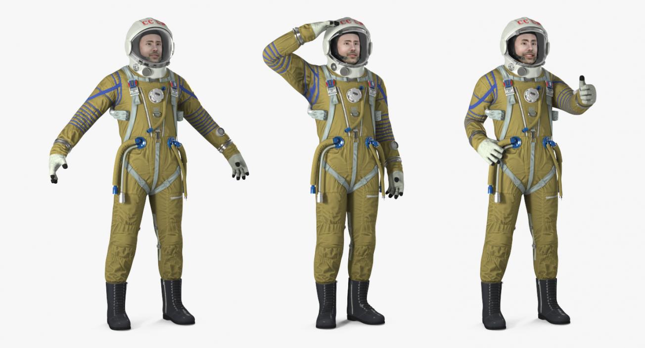 3D model Rigged Astronauts Collection 5