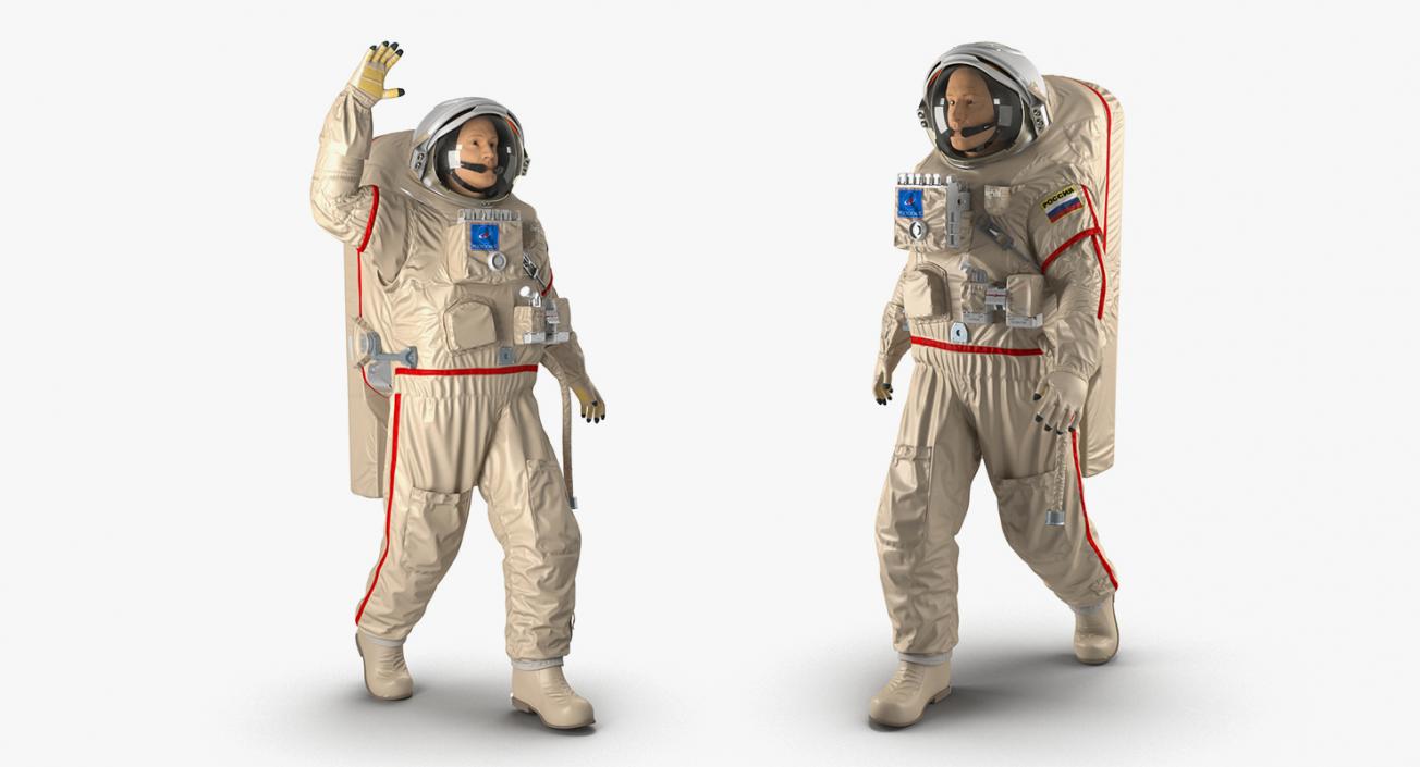 3D model Rigged Astronauts Collection 5