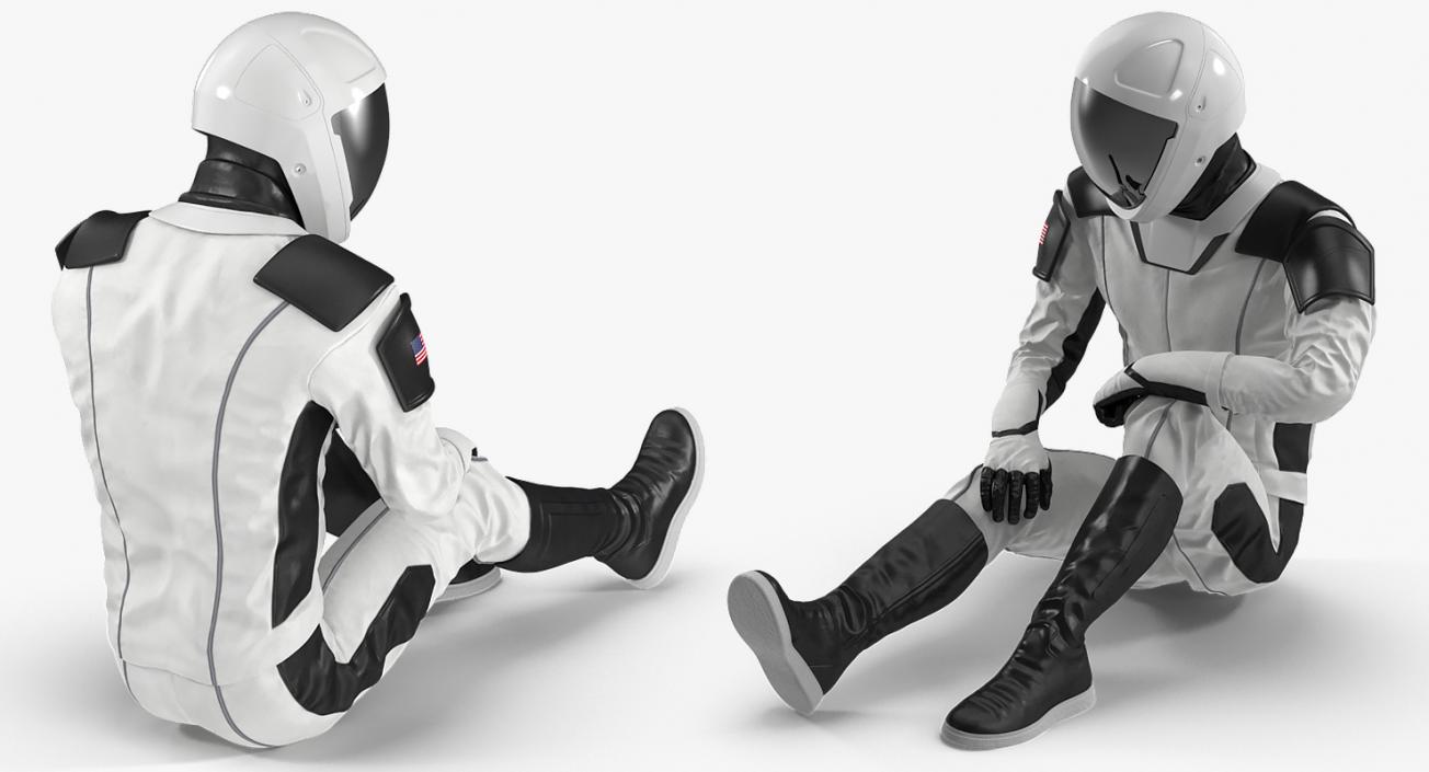 3D model Rigged Astronauts Collection 5