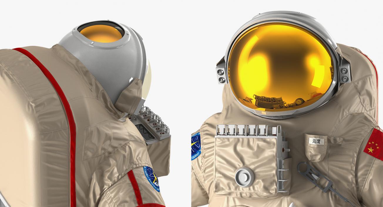 3D model Rigged Astronauts Collection 5