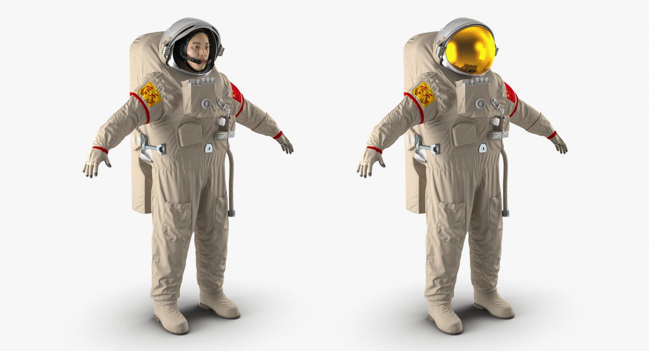 3D model Rigged Astronauts Collection 5