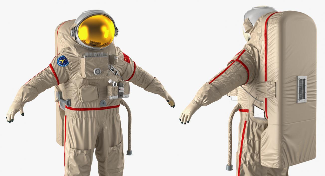 3D model Rigged Astronauts Collection 5