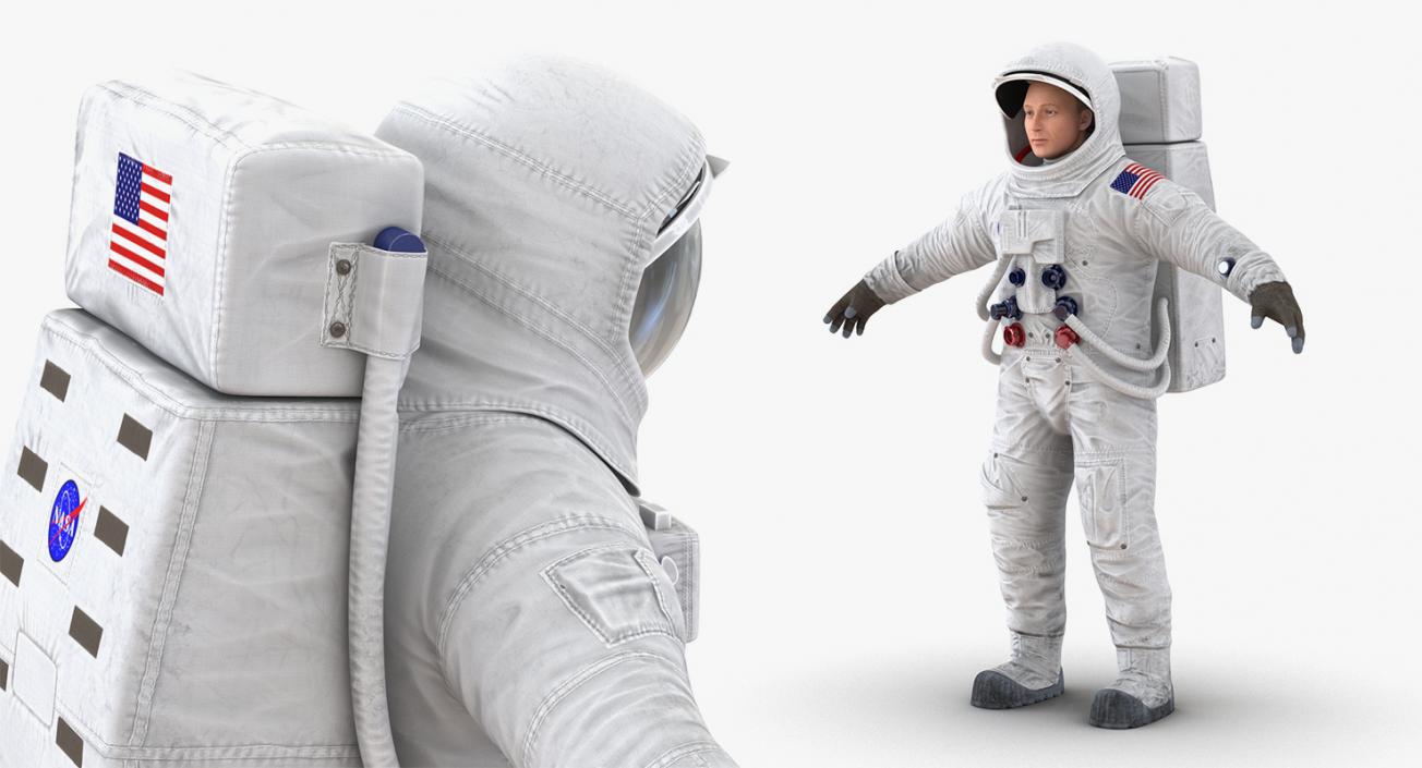 3D model Rigged Astronauts Collection 5