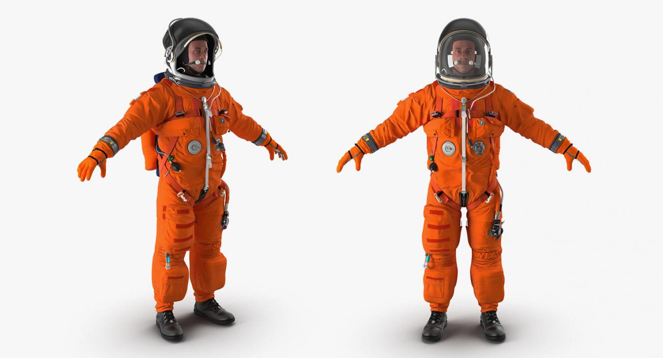 3D model Rigged Astronauts Collection 5