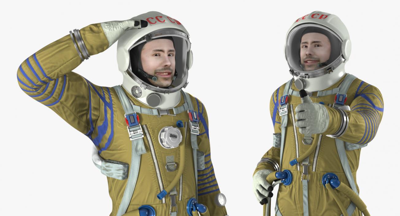 3D model Rigged Astronauts Collection 5