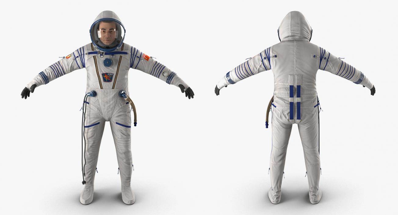 3D model Rigged Astronauts Collection 5