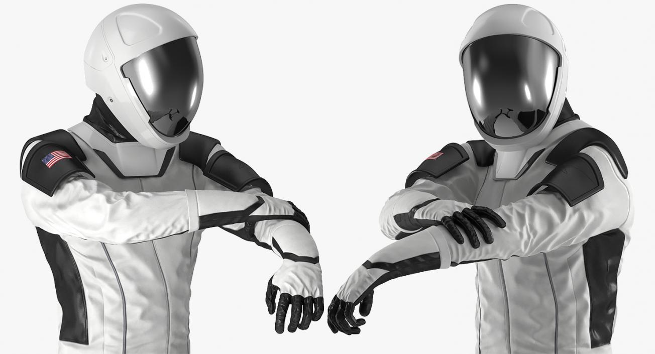 3D model Rigged Astronauts Collection 5