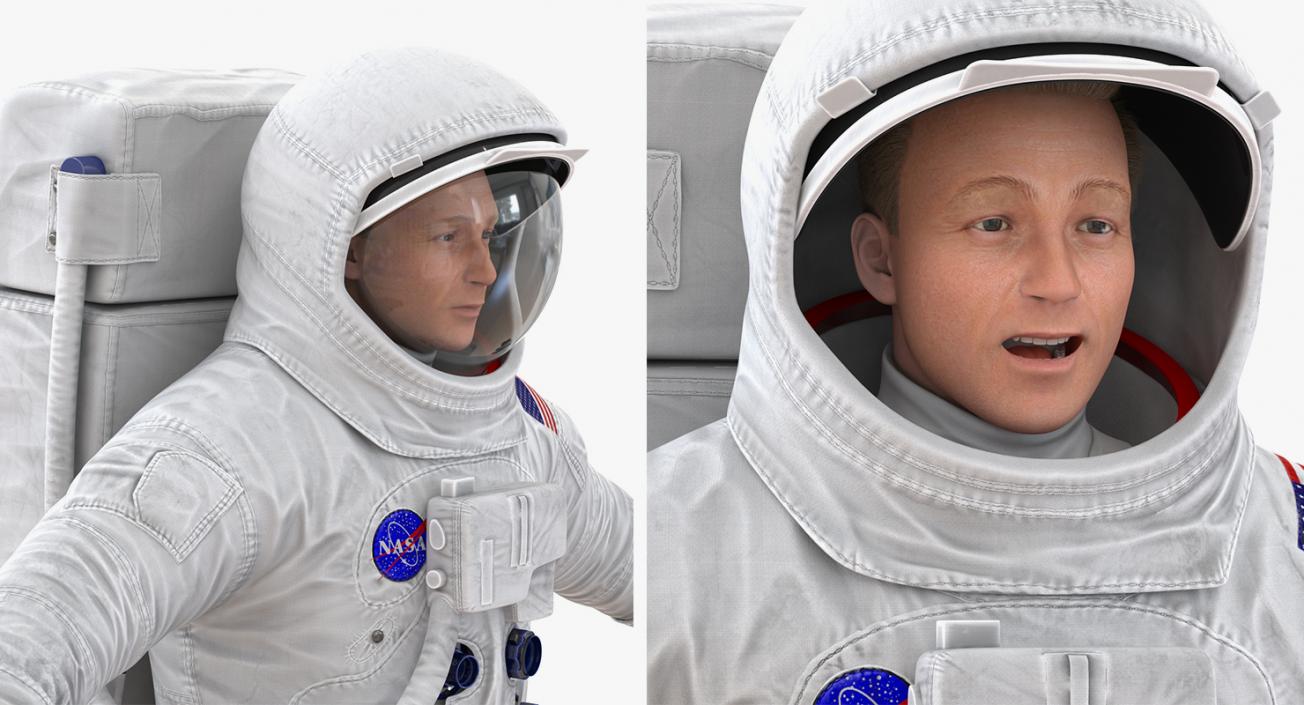 3D model Rigged Astronauts Collection 5