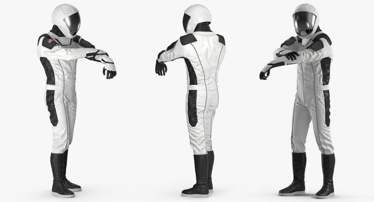 3D model Rigged Astronauts Collection 5