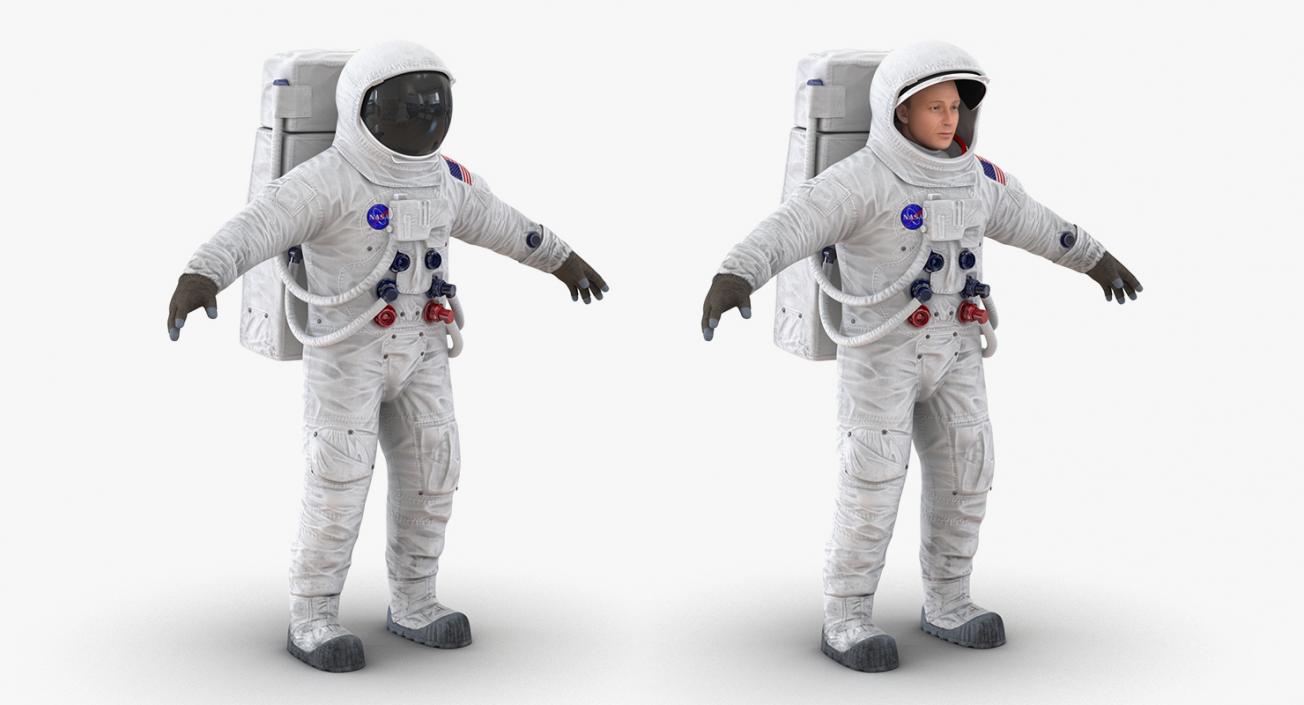 3D model Rigged Astronauts Collection 5