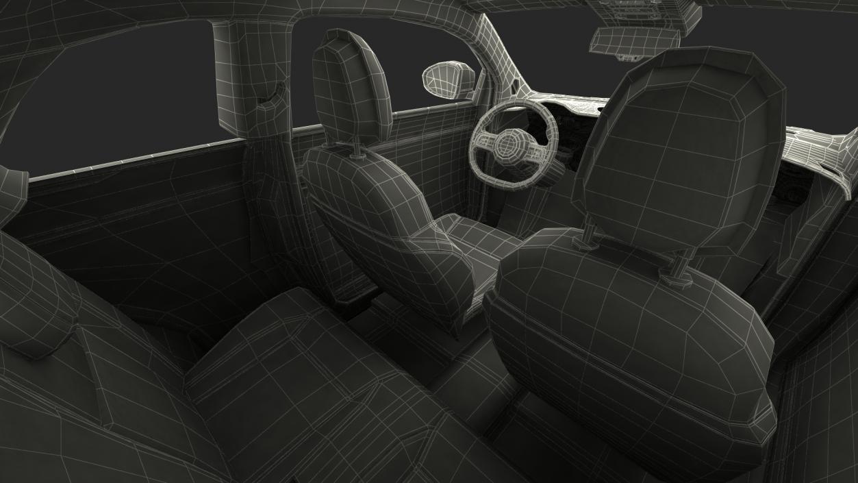 3D model EV Compact Car Simple Interior