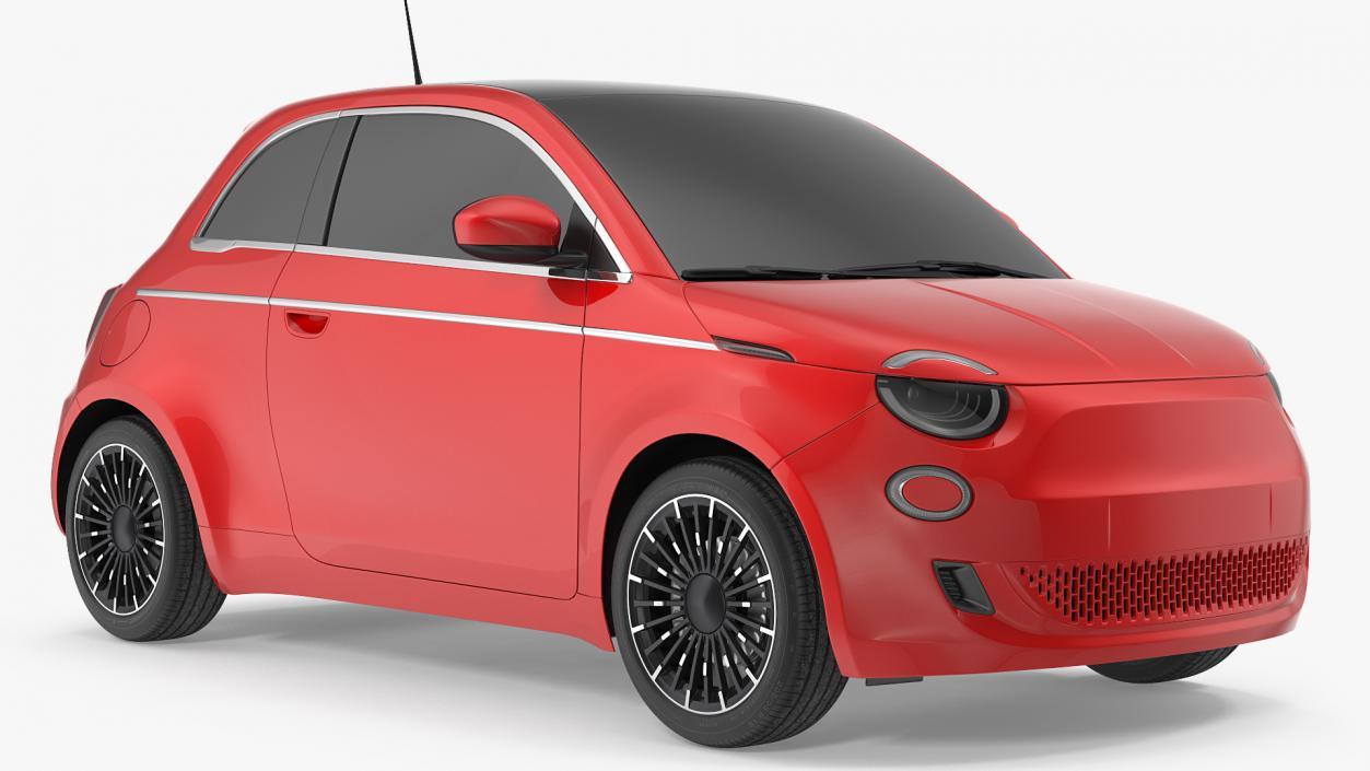 3D model EV Compact Car Simple Interior