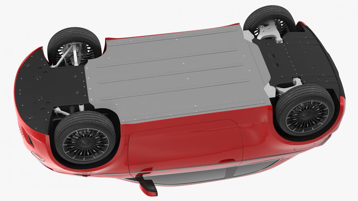 3D model EV Compact Car Simple Interior