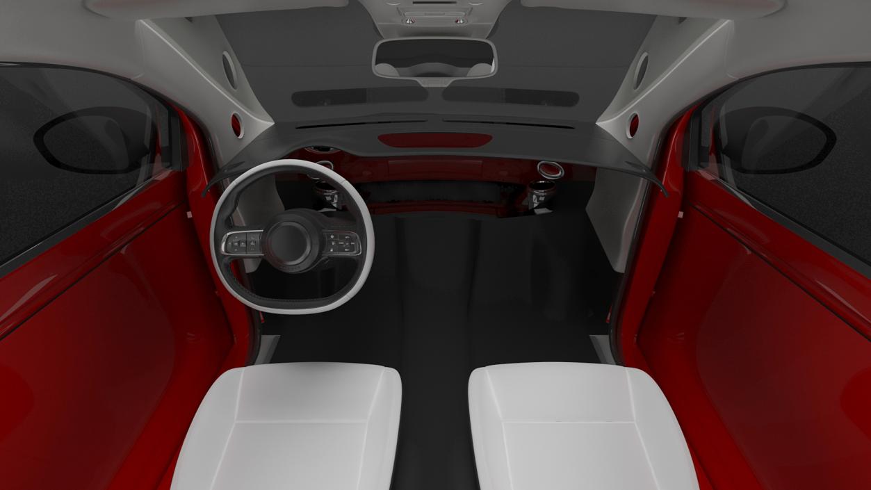 3D model EV Compact Car Simple Interior