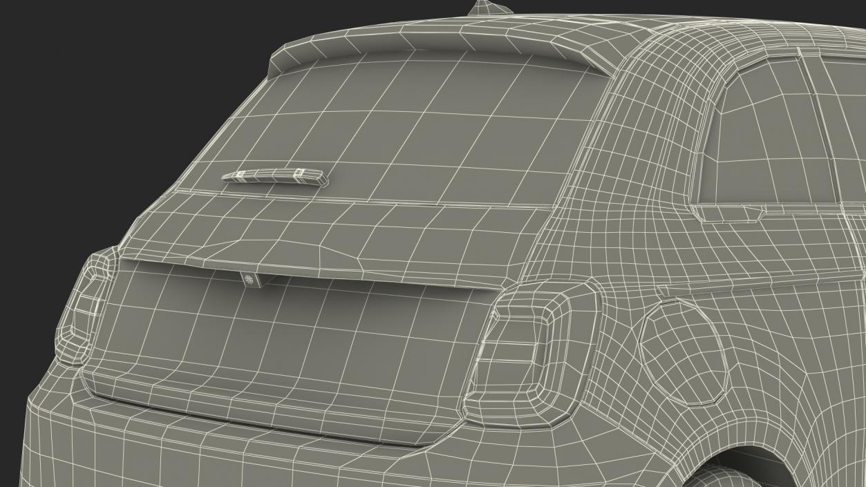 3D model EV Compact Car Simple Interior