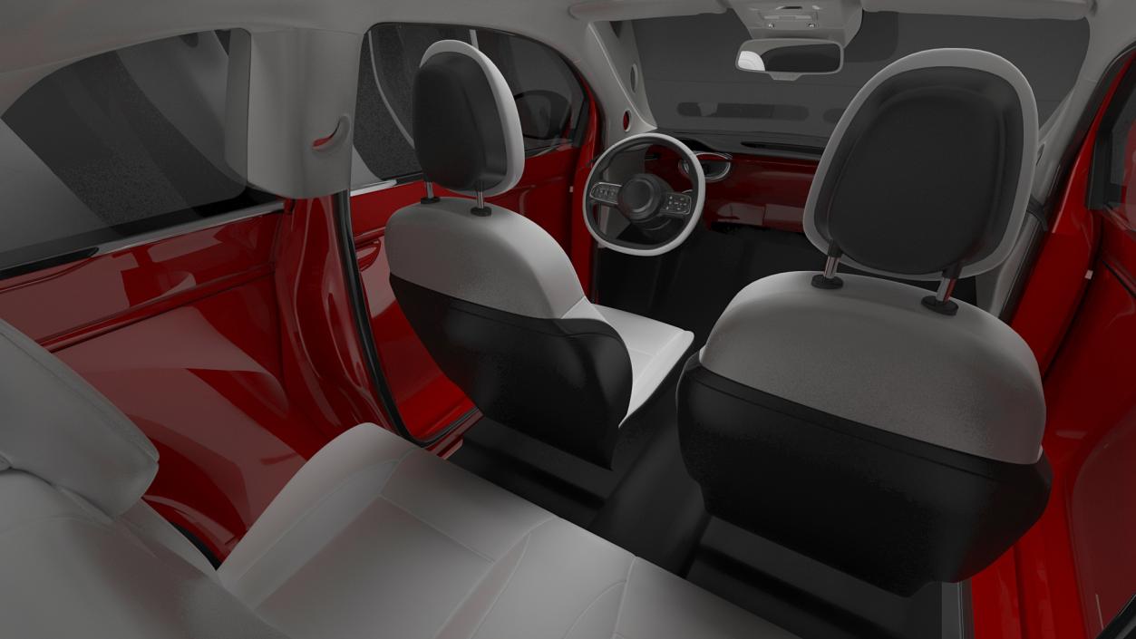 3D model EV Compact Car Simple Interior