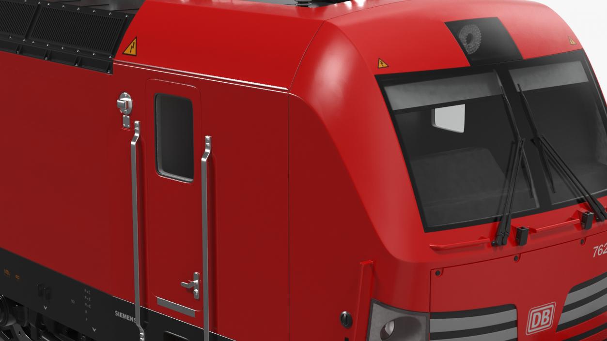 Siemens Mobility Vectron Locomotive Red 3D model