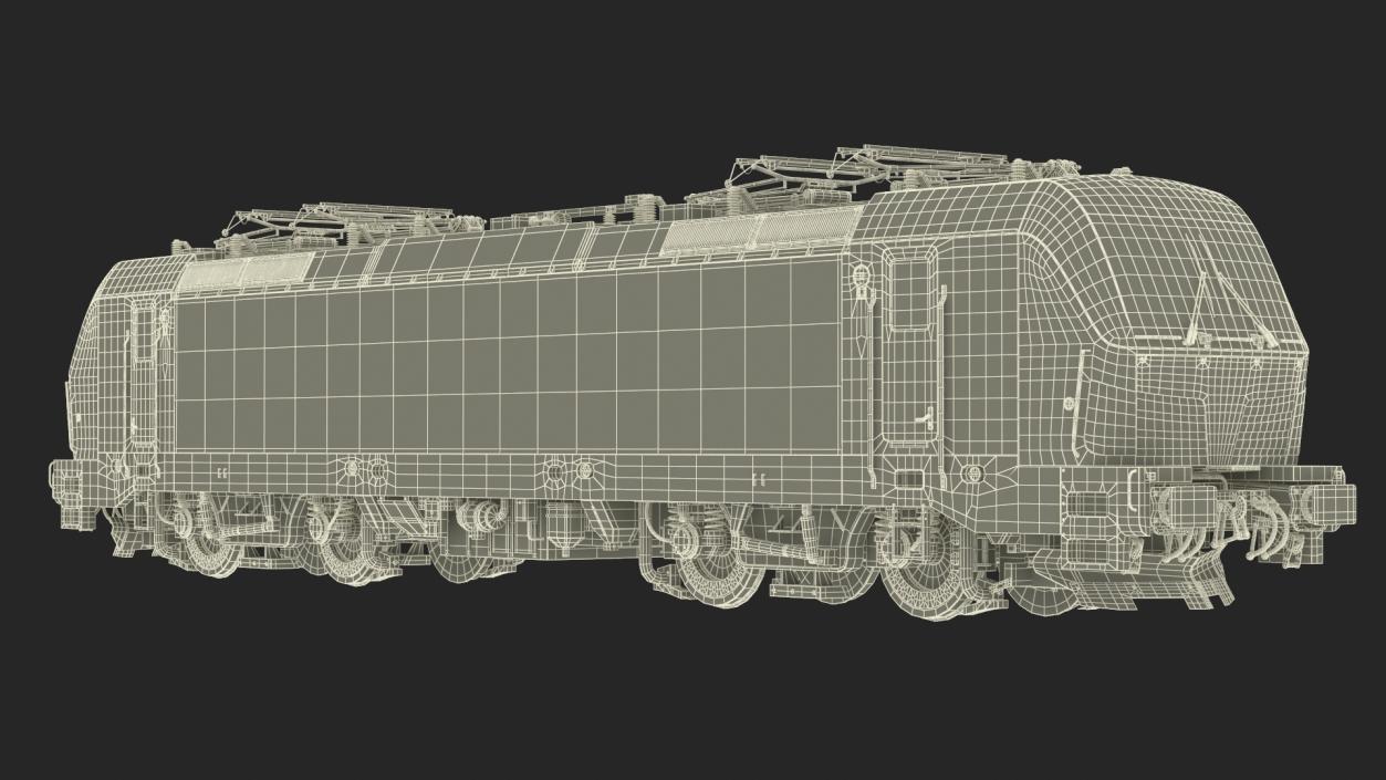 Siemens Mobility Vectron Locomotive Red 3D model