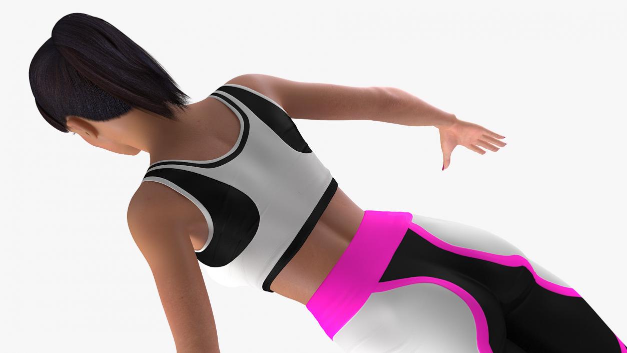 3D Woman in Sportswear T-Pose