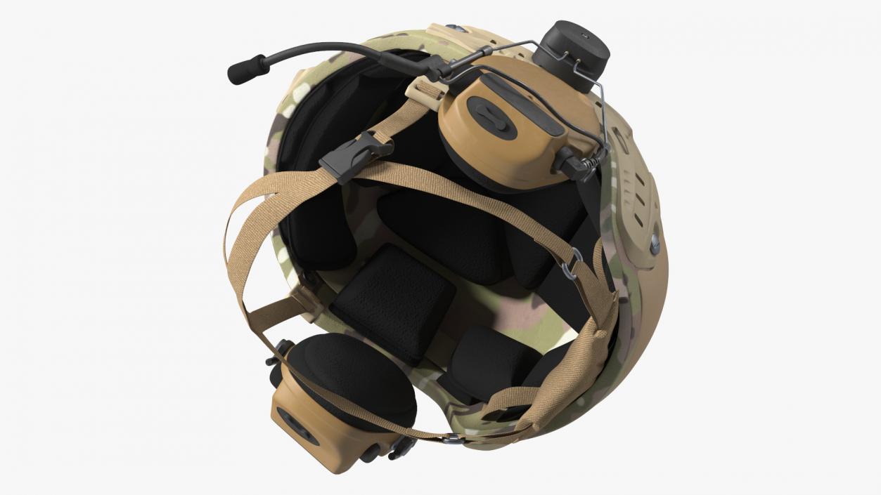 3D Tactical Gear Helmet Green Camo