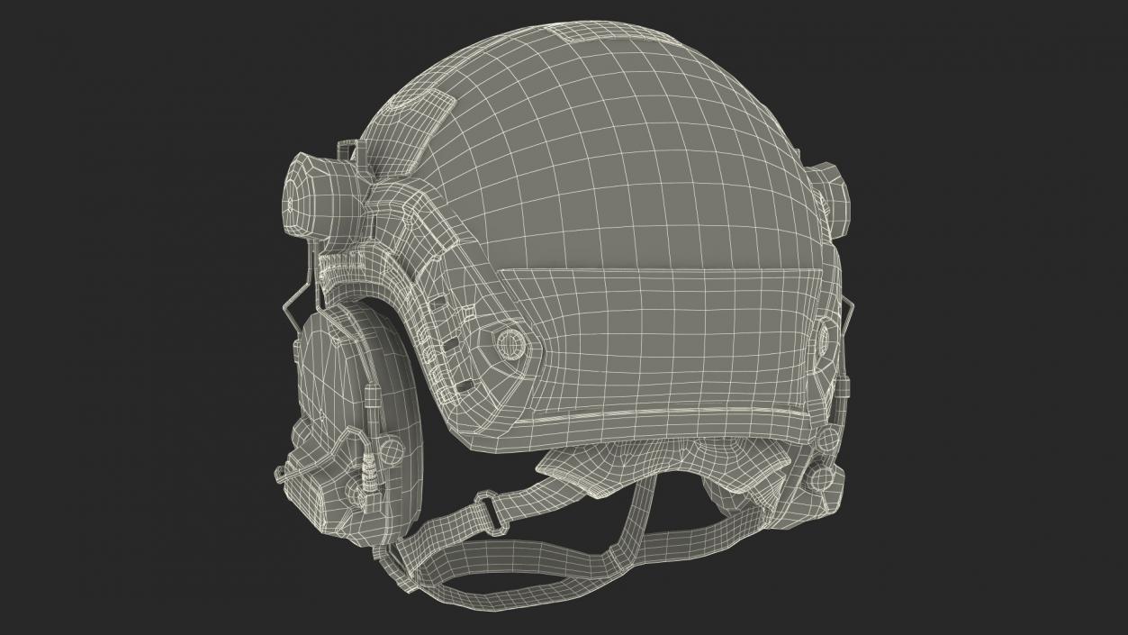 3D Tactical Gear Helmet Green Camo