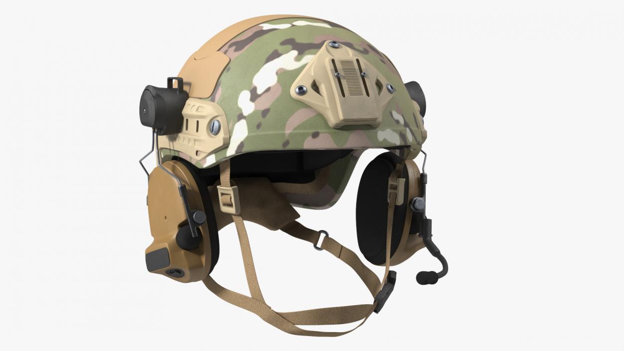 3D Tactical Gear Helmet Green Camo