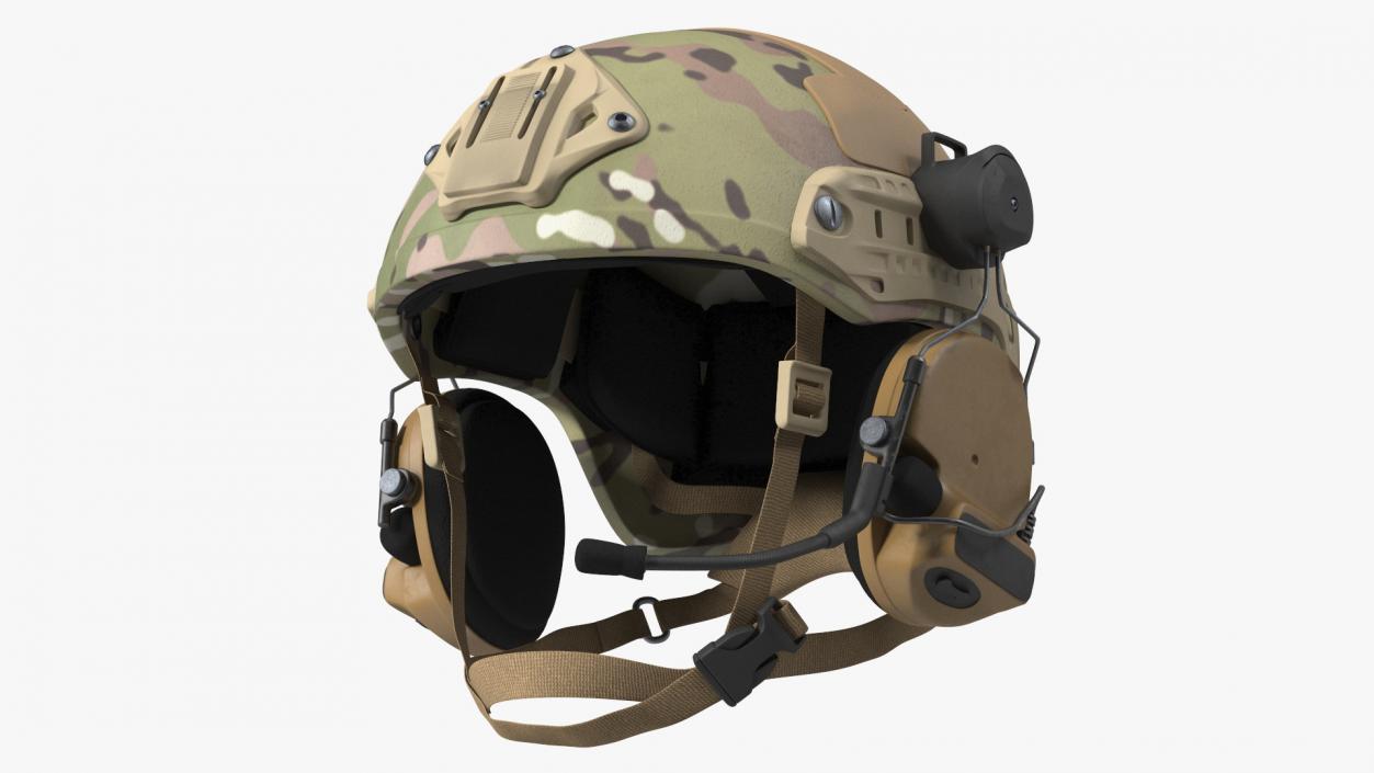 3D Tactical Gear Helmet Green Camo