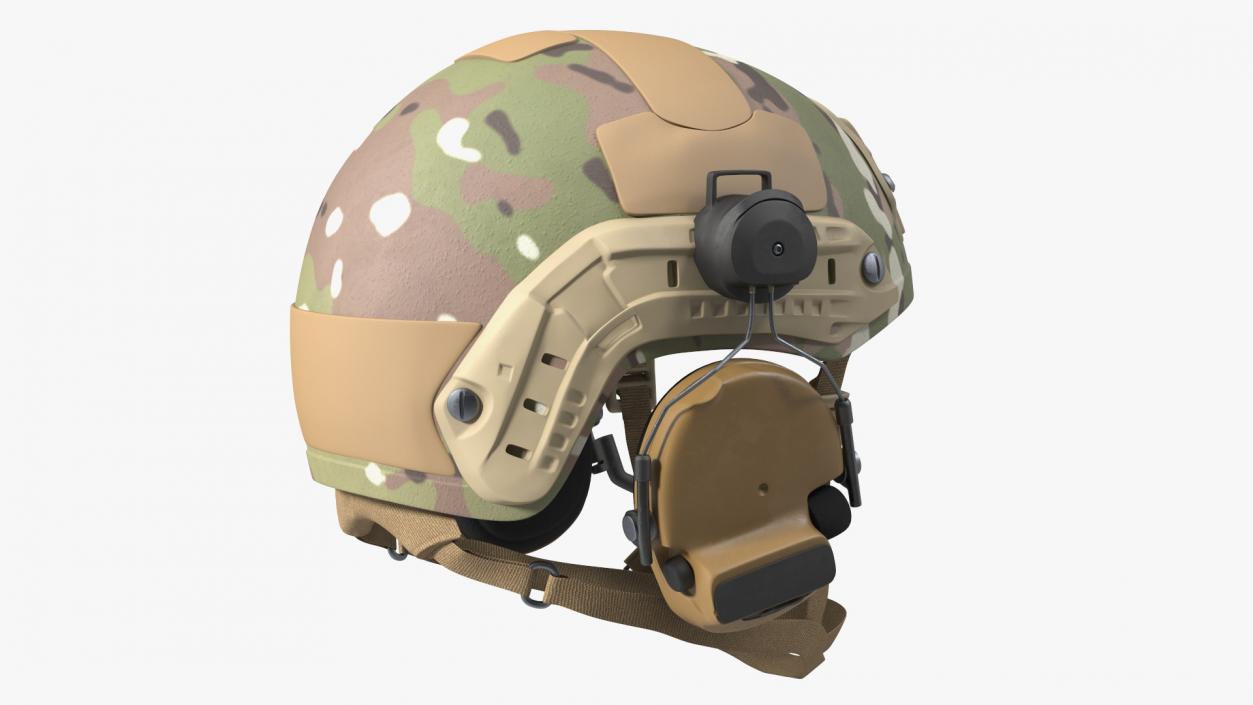 3D Tactical Gear Helmet Green Camo