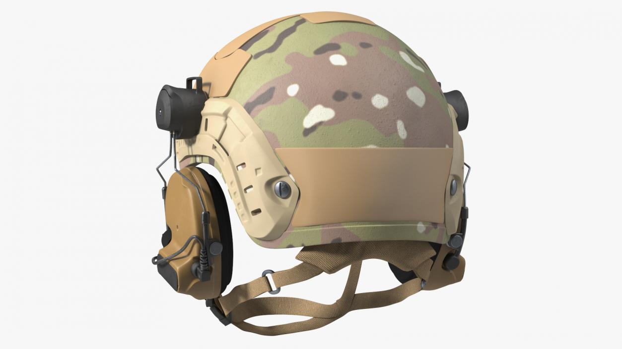 3D Tactical Gear Helmet Green Camo