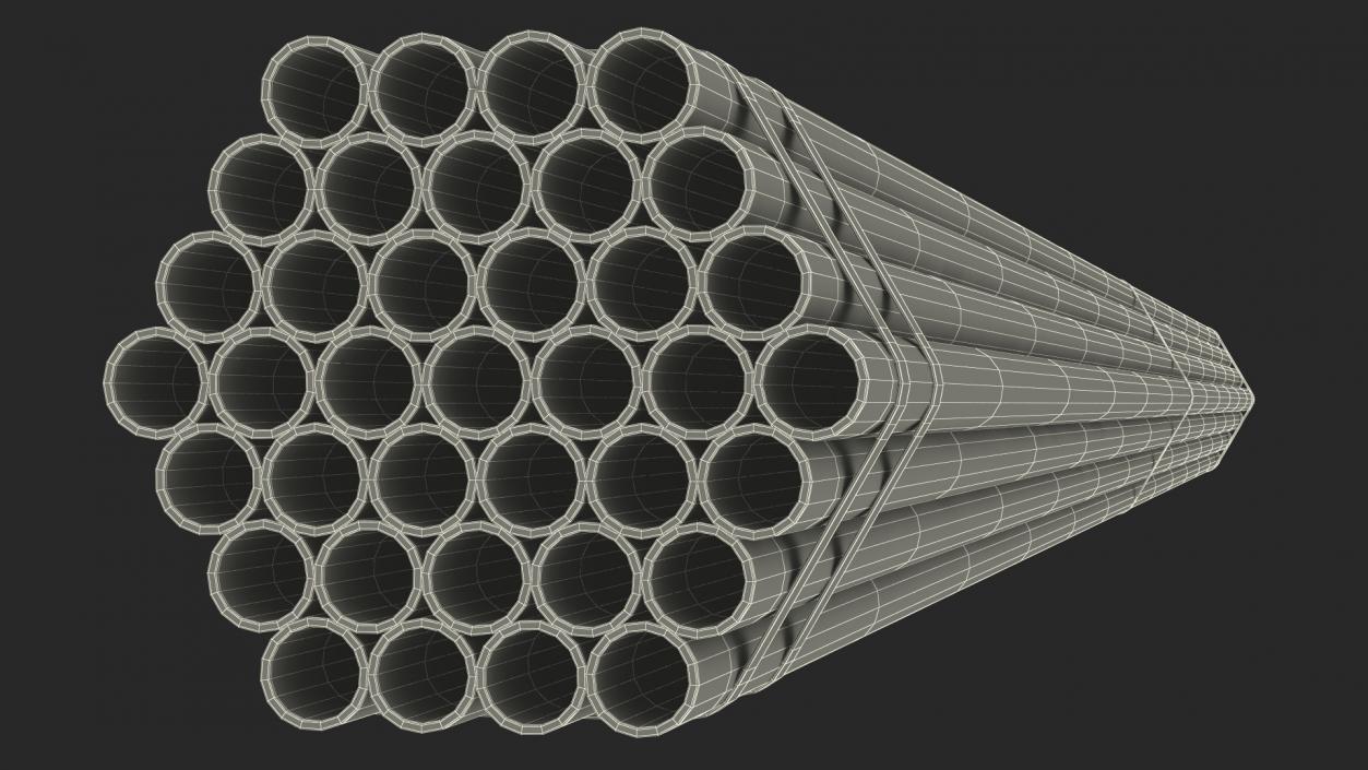 3D Plastic Pipes Bundle 6 Meters 2