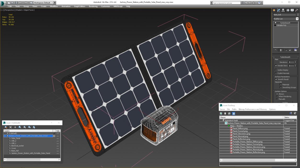 Jackery Power Station with Portable Solar Panel 3D