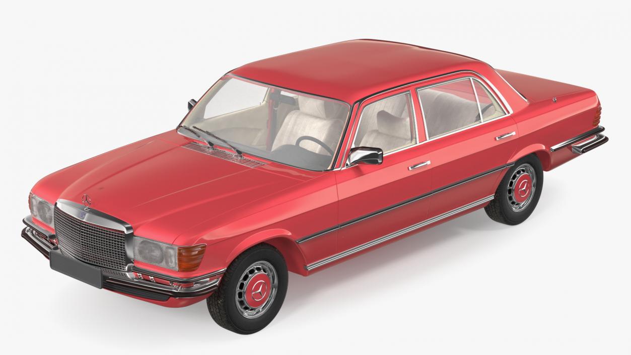 Mercedes Benz 350 SE Orange 3D