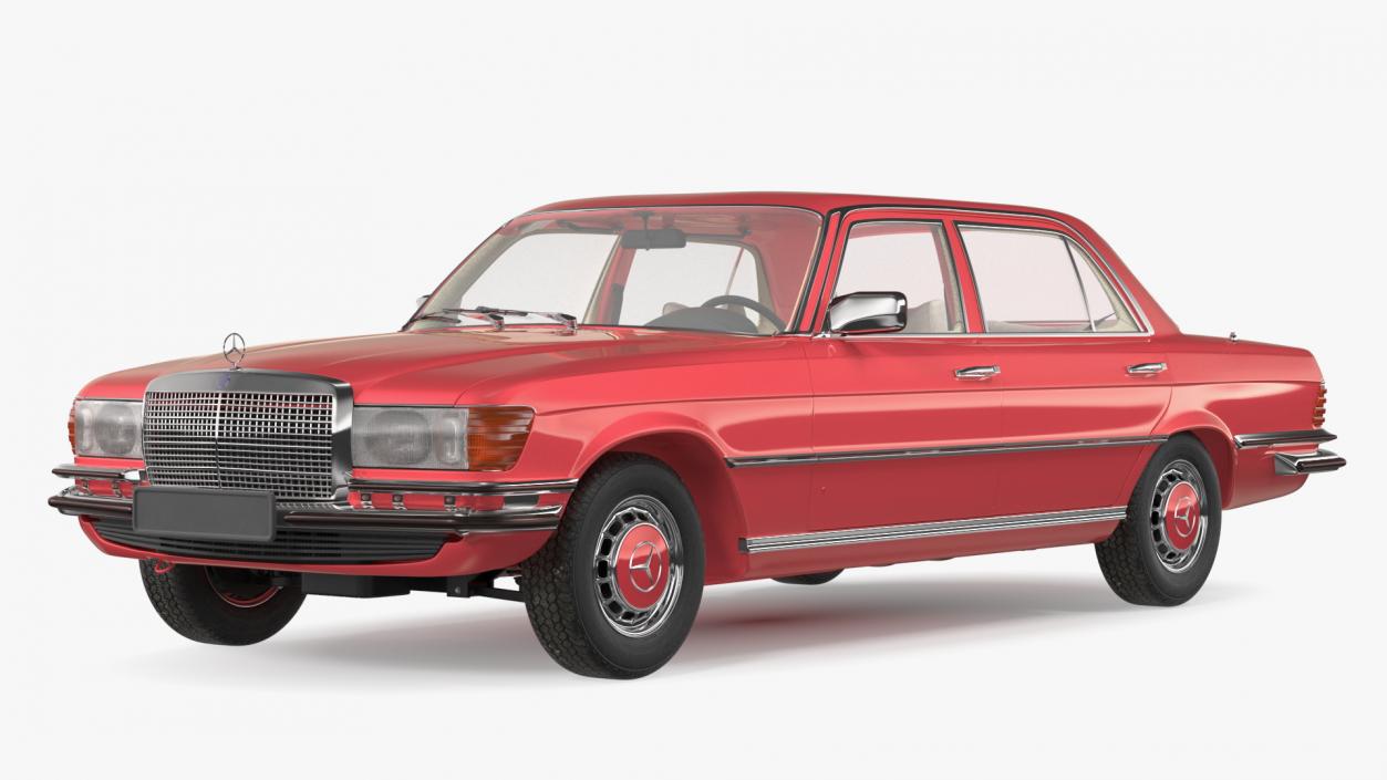 Mercedes Benz 350 SE Orange 3D