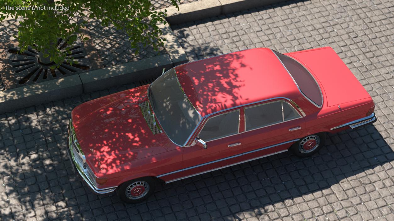 Mercedes Benz 350 SE Orange 3D