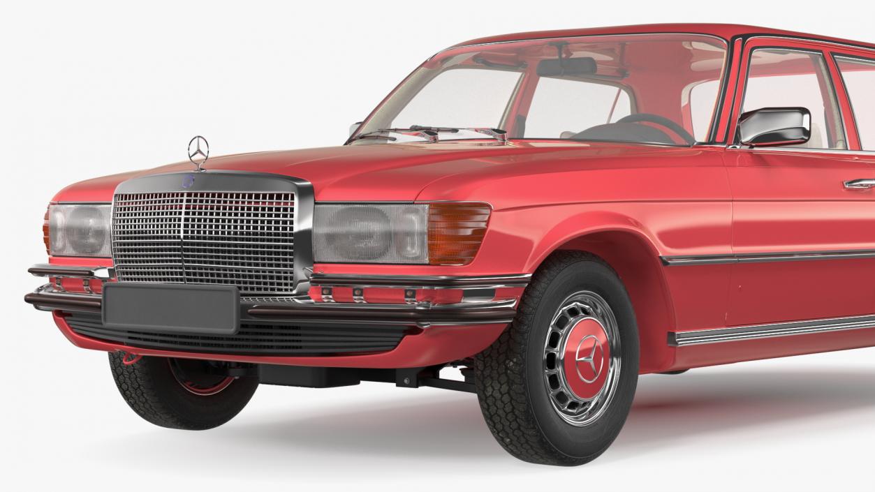 Mercedes Benz 350 SE Orange 3D