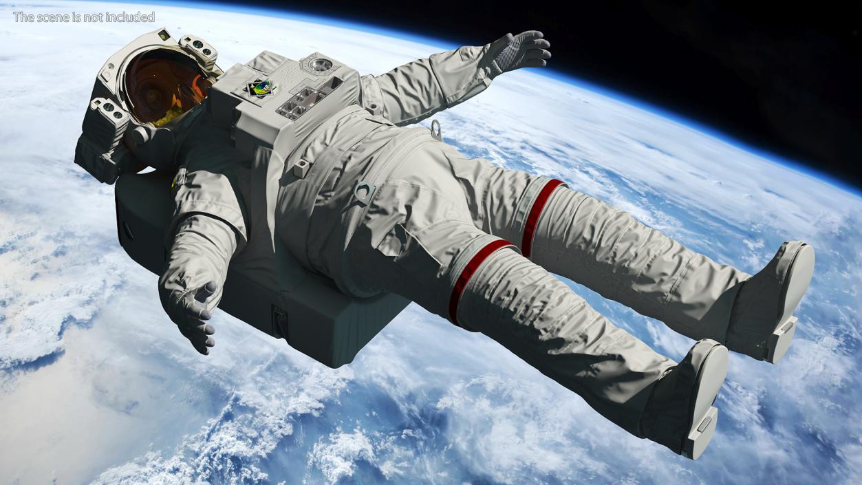 Astronaut Space Suit with Helmet 3D