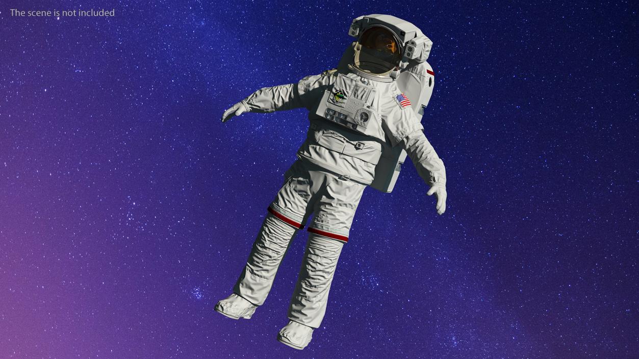 Astronaut Space Suit with Helmet 3D