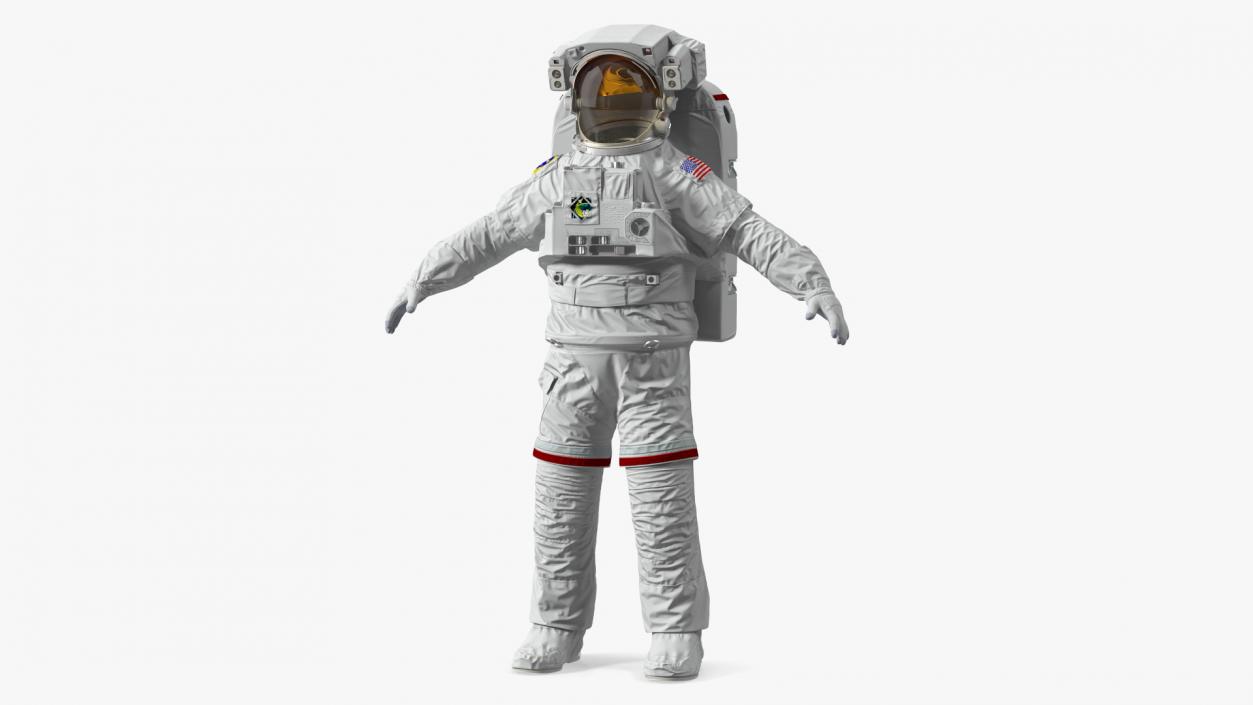 Astronaut Space Suit with Helmet 3D