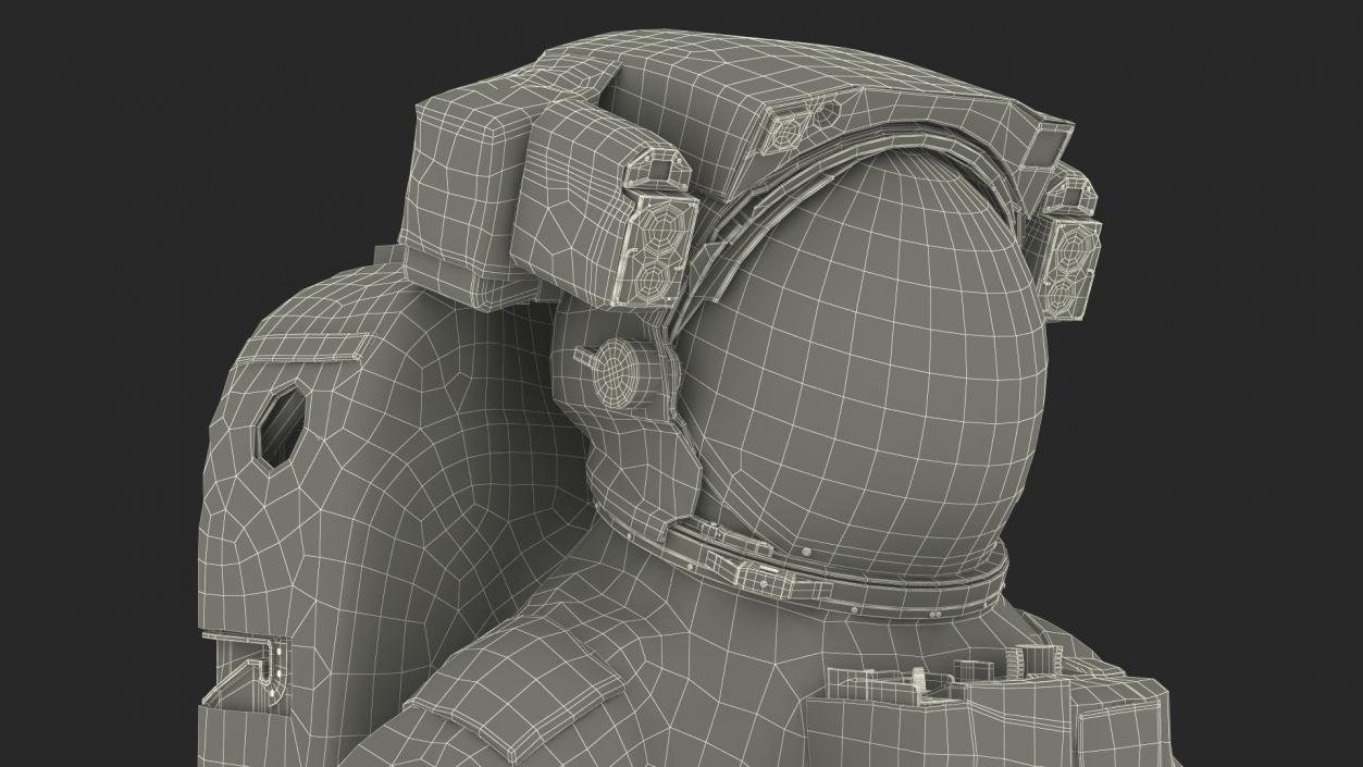 Astronaut Space Suit with Helmet 3D