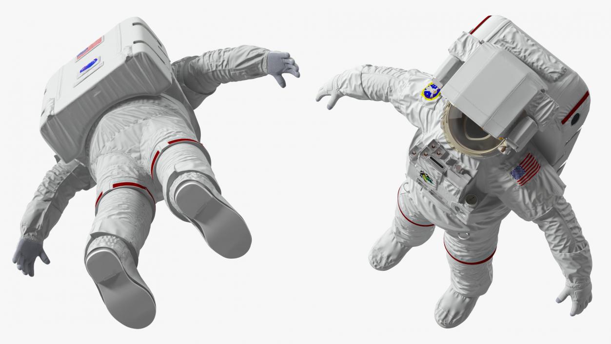 Astronaut Space Suit with Helmet 3D