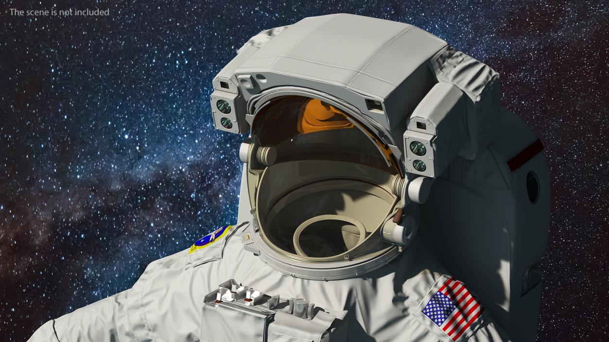 Astronaut Space Suit with Helmet 3D