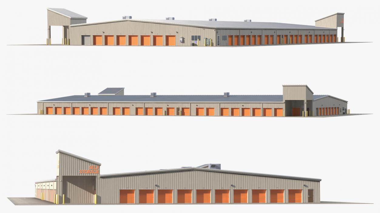 Warehouse Buildings Collection 3 3D