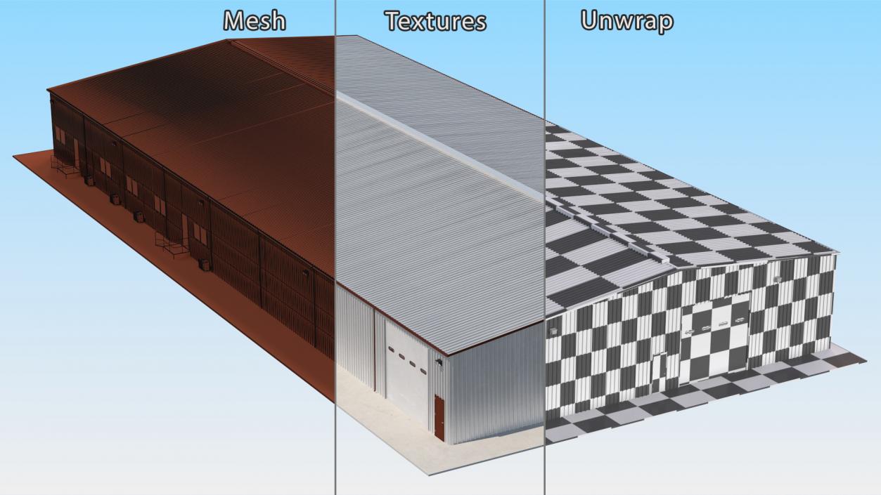 Warehouse Buildings Collection 3 3D