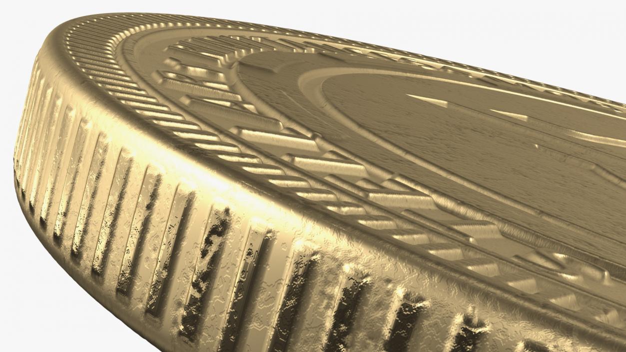 Stellar Lumens XLM Physical Coin Gold 3D