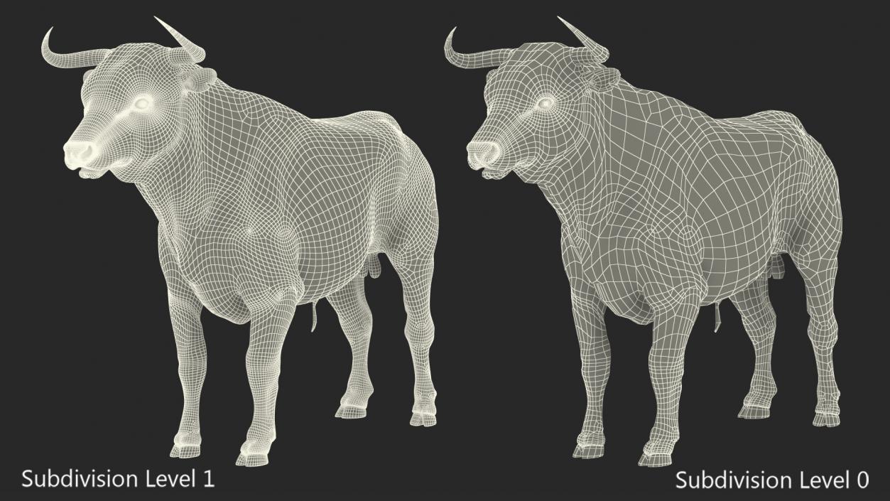 Black Bull Fur 3D model