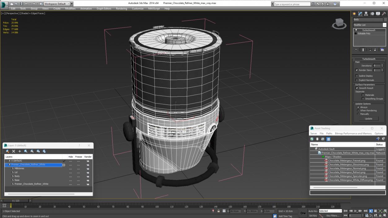 3D Premier Chocolate Refiner White